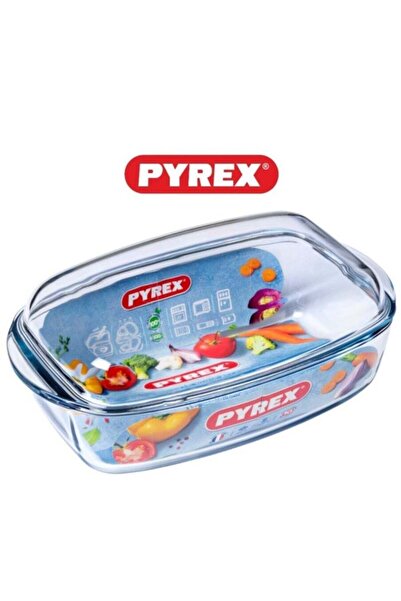 Generic بايركس بايركس إسينشال كاسرولات مستطيلة الشكل سعة 4.6 لتر - طبق زجاجي ...