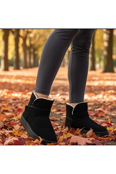 Pandalina Ortopedik Çocuk Bot İçi Kürklü Bileği Saran Cırtlı Malzemeli Kaydırmaz Ultra Hafif taban Bot