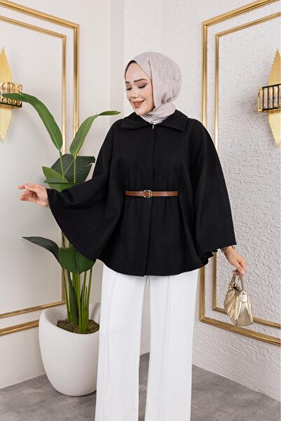 Ş&A BOUTIQE Hijab Poncho - Black