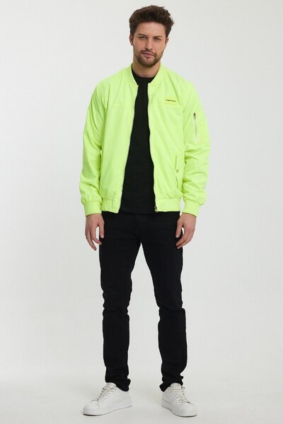 İLKCET MODA Jachetă normală pentru bărbați, rezistentă la apă