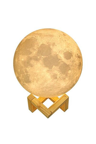 buz Lumină de noapte LED ambientală multicoloră, 7 culori, 15 cm, Lună cu imp...