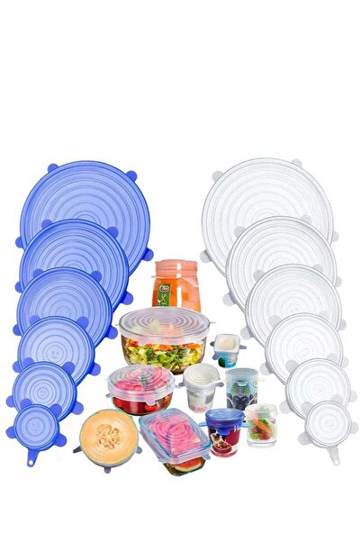 Generic SYOSI Silicone Stretch Lids, Miracle Lids, Reusable Silicone Lids With Hanging Holes Fit Round & Sq