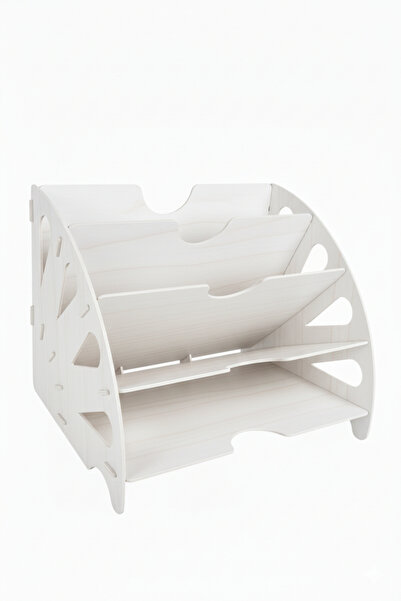 Simux Sunrise Masaüstü Ahşap Dosyalık- Çok Amaçlı Organizer