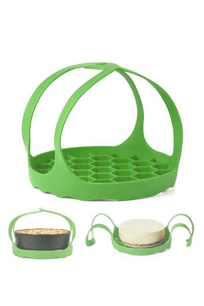 Generic Portable Silicone Steamer Sling - Non-Stick Anti-Scalding Baking Pan Lifter for 6 Qt & 8 Qt Cookwar