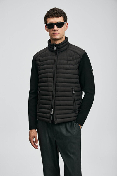 Lufian معطف رجالي أسود 112120244