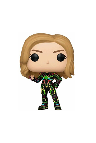Funko :بوب! مارفل: كابتن مارفل - بدلة كابتن مارفل النيون