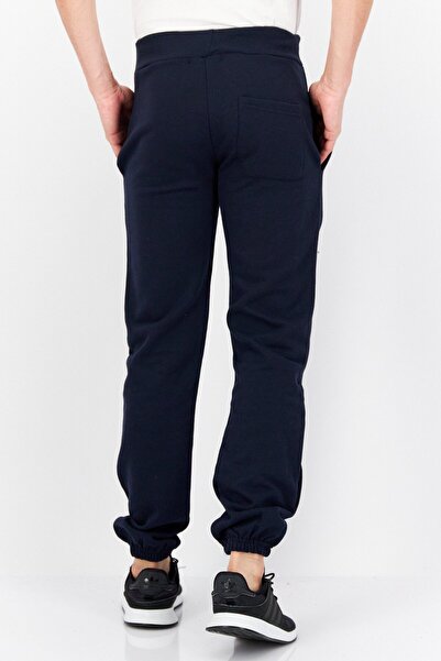 Geographical Norway Men Regular Fit Drawstring Graphic Print Jogger Pants, Navy