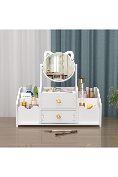 Bogadini Cat Ear Makeup Organizer, Cosmetic Storage Box