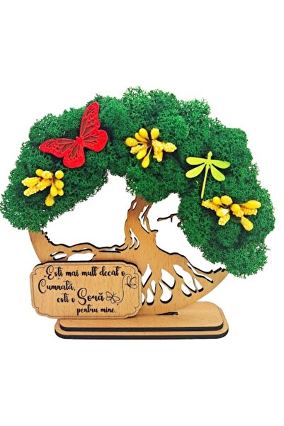 OEM Tablou decorativ Copacul Vieții cu licheni stabilizați — Mesaj pentru cum...