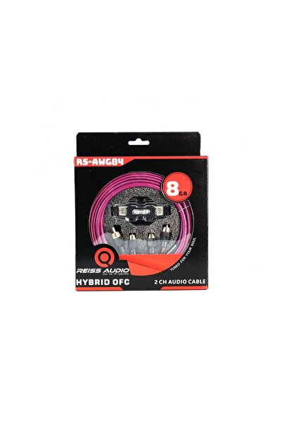 REISS AUDIO RS-AWG84 8 GA KABLO TAKIMI FULL SET HYBRİD OFC BAKIR KARIŞIM