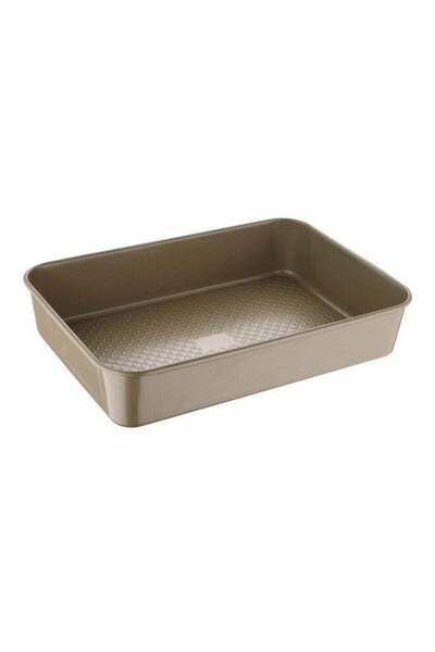 Generic BERGNER Bake Right Pro Baking Tin Greenish Gold 35cm