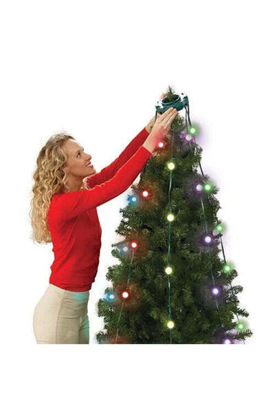 buz Luminițe de ploaie multicolore, în stil perdea, pentru bradul de Crăciun,...