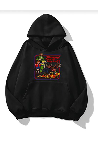 MAYDAY CULTURE Siyah Renk Unisex Dtf Baskılı Normal Kesim Sweatshirt Vintage ...