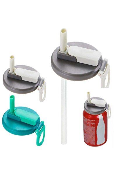 Generic CMGTYYD Soda Can Cover with Straw, Can Covers with Straws, Spill-Proof Soda Can Lids, Can Toppers R