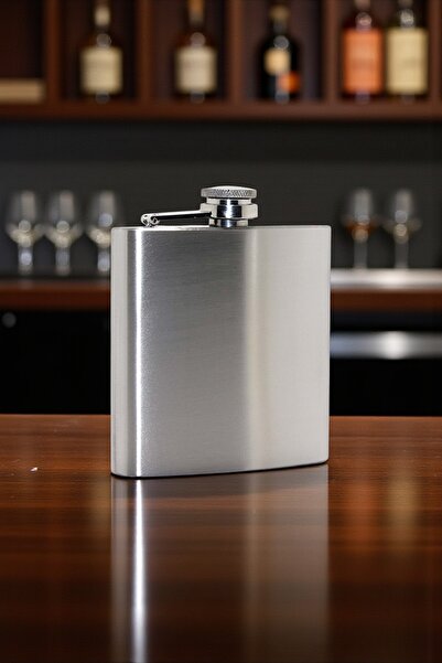 HEDİYE FİKRİ Stainless Steel Pocket Flask 6 oz (177 ml) – Durable and Stylish Design