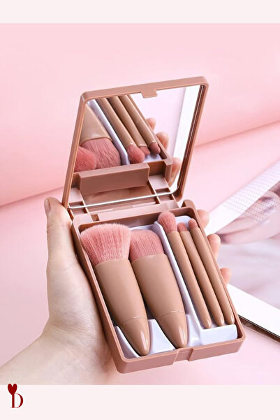 Dami Beauty مجموعة فرش مكياج محمولة مكونة من 5 قطع لظلال العيون وكريم الأساس ...