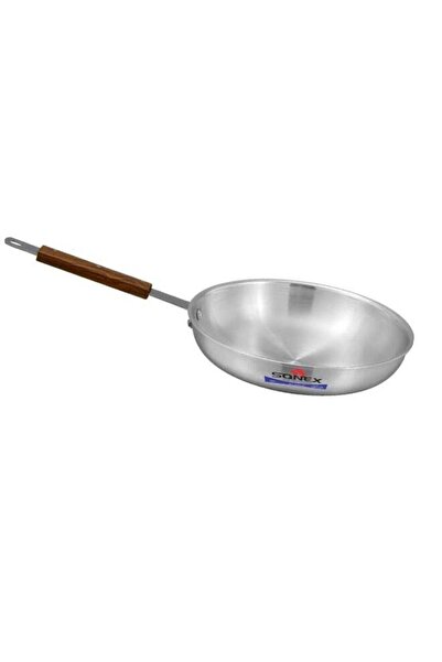 Generic SONEX Sonex Traditional Frying Pan No. 6 (34 cm), Cookware, Heat Resistant Wooden Handle, Frying Pa