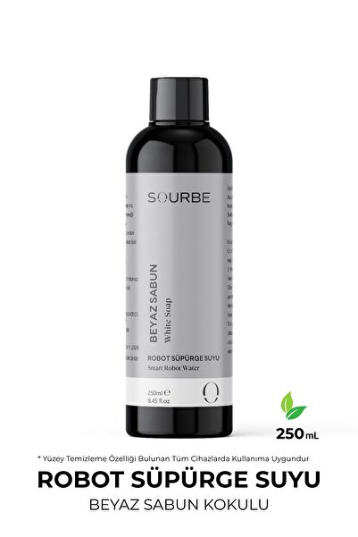 SOURBE Akıllı Robot Süpürge Beyaz Sabun Suyu,Sprey Mop Suyu,Robot Süpürge Det...