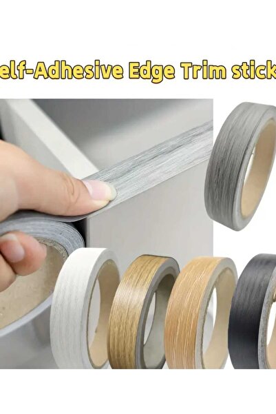 ÇEÇEN HOME Mobilya Kenar Bandı Siyah Masa Bandı Kendinden Yapışkanlı Kenar Ba...