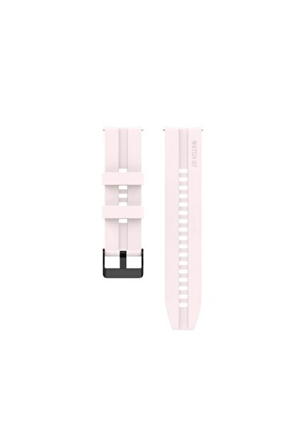 digital-play 22mm silicone strap for Huawei Watch GT 2, Samsung Galaxy Watch Active 2/3, Gear S2 - Light Pink