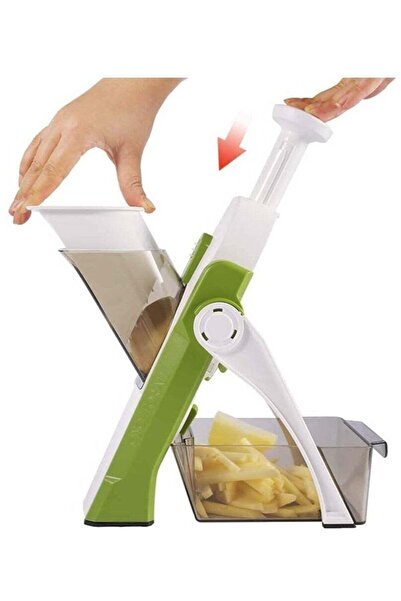 Generic قطاعة خضار ماندولين، قطاعة طعام، مفرمة فواكه، جولينر بطاطس مقلية