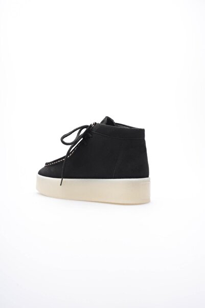 Mubiano Kadın Süet Bot Saraçlı Siyah Aldora