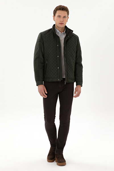 U.S. Polo Assn. Men's Dark Green Coat 50310210-Vr079