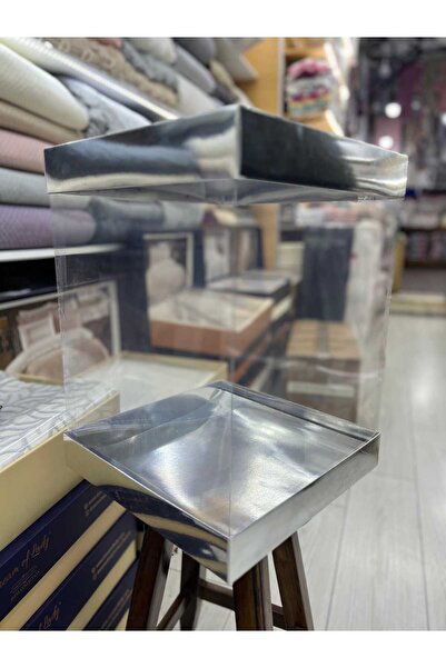 Üstünel Tekstil Dowery Box, Acetate Box, Small Size, Double Lid Acetate Box (1 Piece)