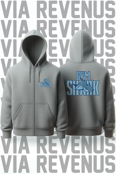 Vordevia Gym cu imprimeu Unisex 3 Thread K cu glugă Cardigan cu fermoar tricou