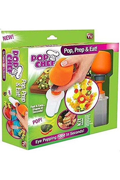 Generic Pop Chef Fruits Cutter- 6 Shapes Orange
