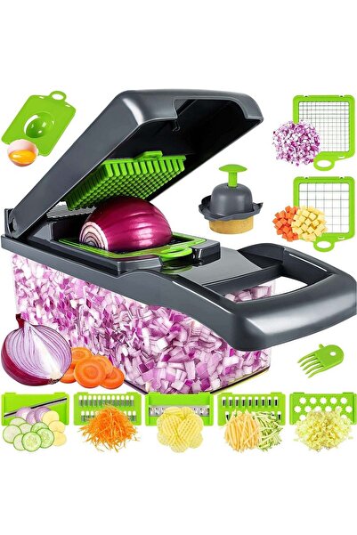 Generic Vegetable Chopper, Pro Onion Chopper, Multifunctional 13 in 1 Food Ch...