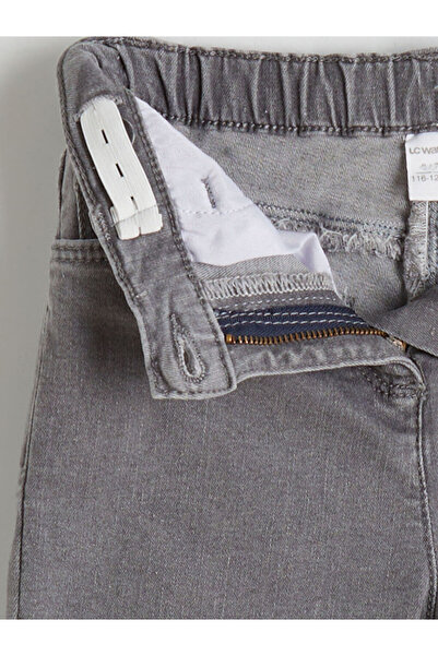 LC Waikiki Gray Slim Fit Girl's Jean Trousers