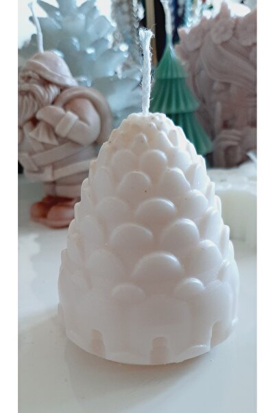 ArtINA esmaraldchic Lumanare parfumata con de brad, alb sidefat, aroma forest...