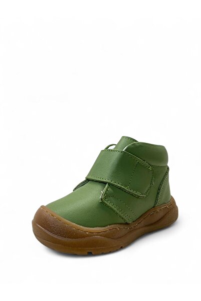 Tuğba Ortopedi 231 Orthopedic 100% Genuine Leather Unisex Baby Green First Step Boots