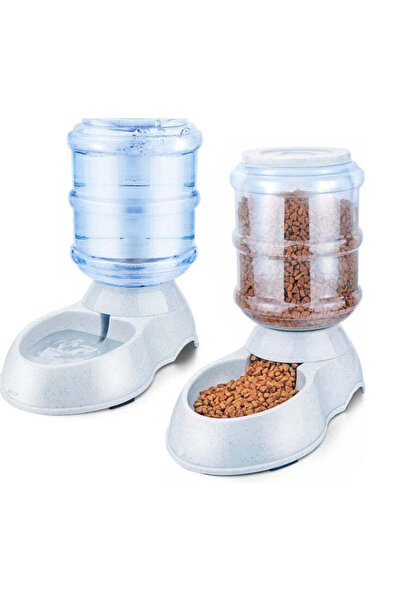 buz Set dozator automat de hrană și apă (2 buc.) pentru câini și pisici