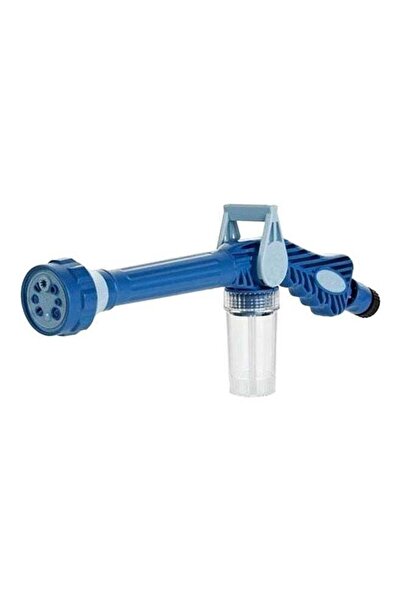 Generic A&H Ez Jet Water Cannon 8 Nozzles Multi-Function Spray Gun Blue