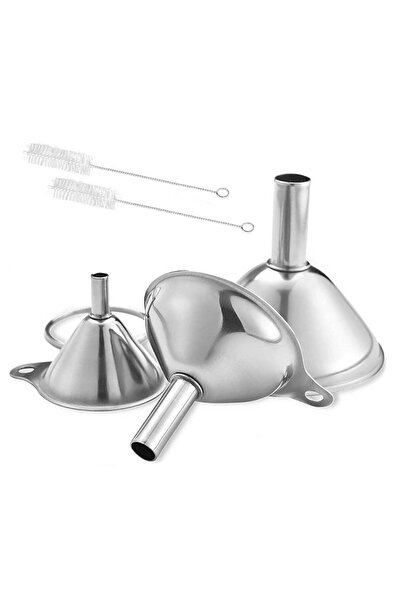 Generic Stainless Steel Funnel Set, Kitchen Funnel Set, Hip Flask Funnel, Small Metal Funnels, Kitchen Funn