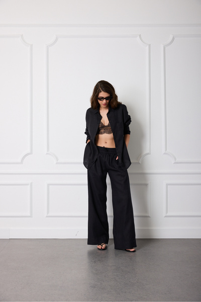 Beyyoglu %100 Keten Basic Gömlek