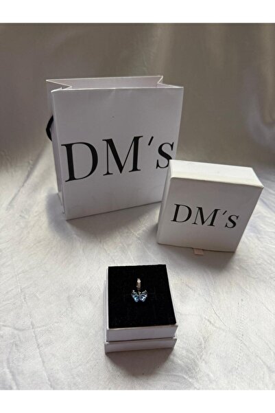 DM’s Silver Mavi Murano Cam Kelebek Gümüş Charm’ı