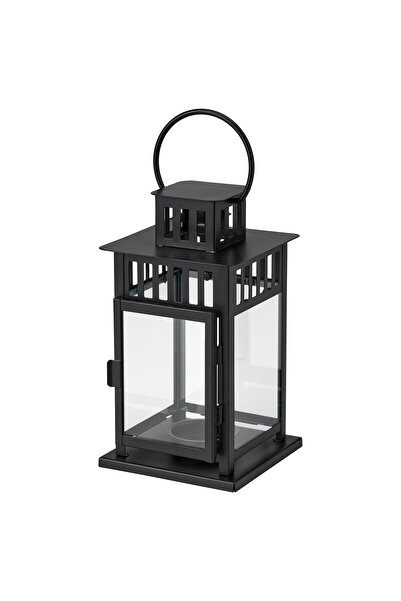 IKEA Lantern For Tealight, In/Outdoor Black, 20cm