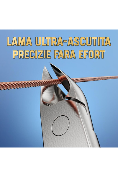 Kaasage Nail clipper for thick, ingrown nails, 25° curved blade, stainless steel, non-slip handle, pedicure