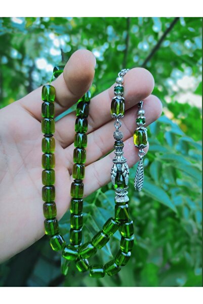 tuba tesbih gümüş Yeşil kapsül model pençe nakkaş imameli ateş kehribar tesbih