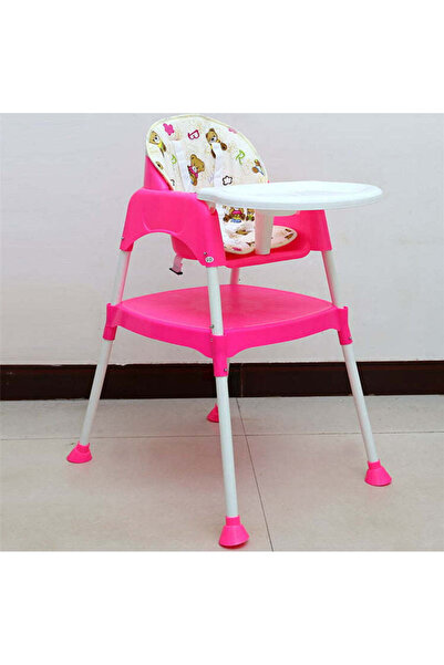 buz Baby high chair, multifunctional, convertible into desk, removable cover, tray, pink