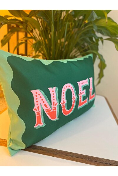 RahanDesign Christmas Themed Double-Sided Suede Throw Pillow Cover with Christmas Writing - Christmas Throw Pillow Cover