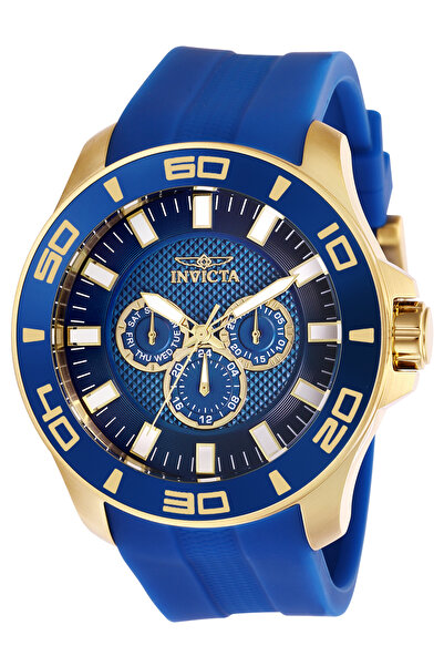 Invıcta Ρολόι χρονογράφου Pro Diver για άνδρες, μοντέλο 28002, σε μπλε και χρυσό χρώμα