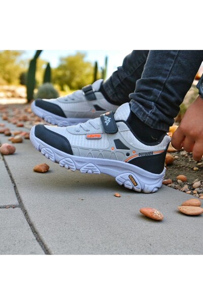 onexsports Детски унисекс водоустойчиви спортни обувки с велкро за трекинг и спортове на открито – неплъзгаща се гъвкава подметка