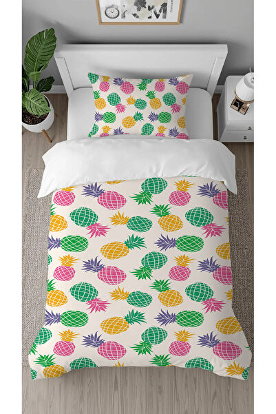 GREENDECOR Pineapple Fruit Colorful Patterned Printed Specially Designed Mode...