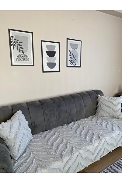 Aydo ponpon koltuk örtüsü 115*200 pamuklu %100 - oturma yerini kaplayan