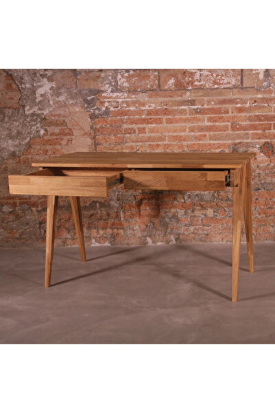 ŞafakMobilya Mercader Masif Ahşap Çalışma Masası