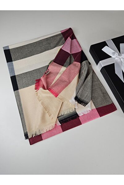 Webinay Home A Quality B Theme Plaid Pattern Wool Silk Shawl Silk Scarves Shawl Hijab Soft Cotton Foulard Scarf